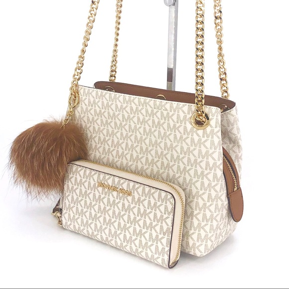 3PCS Michael Kors Jet Set Messenger Wallet Charms - Picture 2 of 8